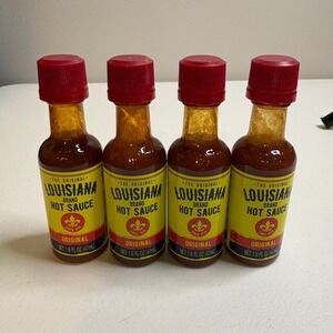 The Original Louisiana Brand Hot Sauce Original 1.6oz 4 bottle Bundle